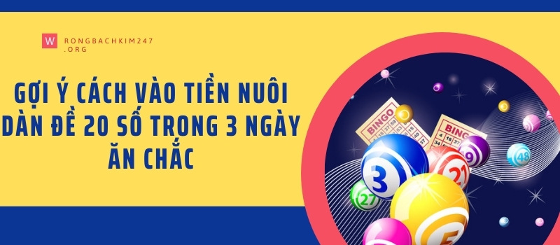 Gợi ý cách vào tiền nuôi dàn đề 20 số trong 3 ngày ăn chắc