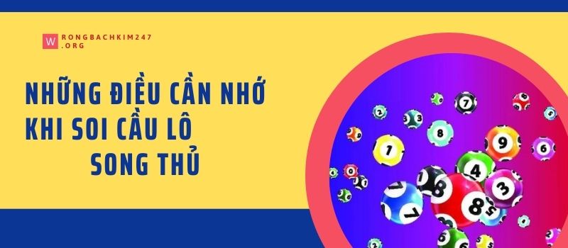 Những điều cần nhớ khi soi cầu lô song thủ