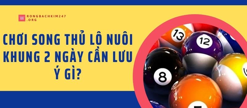 Chơi song thủ lô nuôi khung 2 ngày cần lưu ý gì?