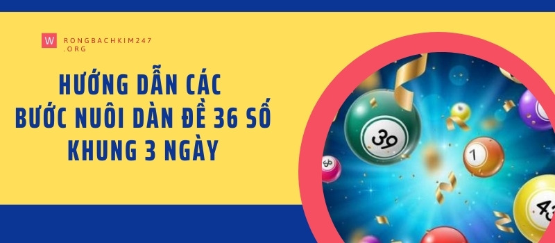 Hướng dẫn các bước nuôi dàn đề 36 số khung 3 ngày