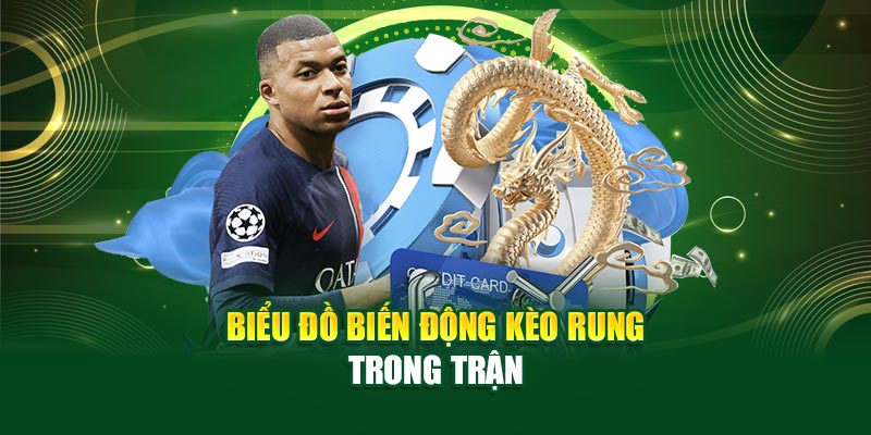 Biểu đồ biến động kèo rung trong trận