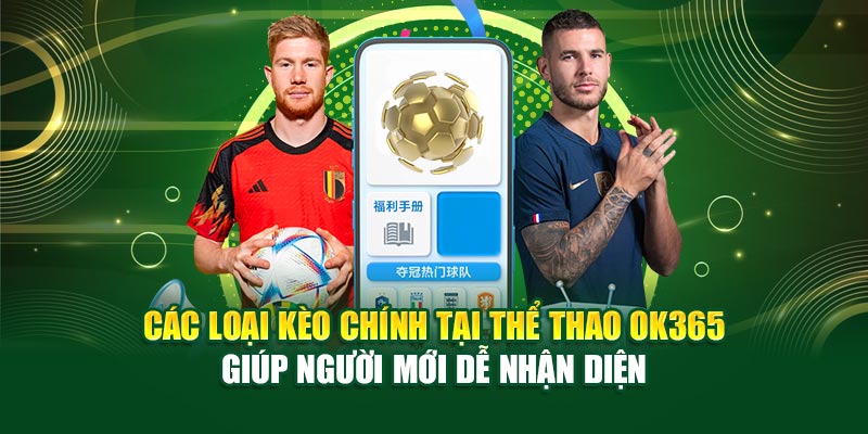 Các loại kèo chính tại thể thao ok365 giúp người mới dễ nhận diện