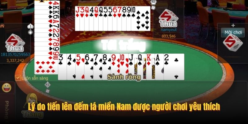 Lý do tiến lên đếm lá miền Nam được người chơi yêu thích